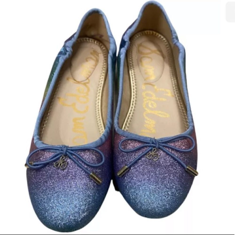 Women’s Sam Edelman Felicia Ballet Flats Rainbow Ombré Sz 5 - Picture 2 of 6